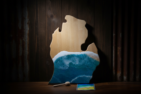 MI Charcuterie Board by Ravaged Barn