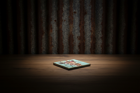 Floral Crown Giraffe Tile Art