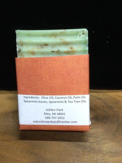 Natural Handmade Mint Tea Tree Soap by Joellen Clark