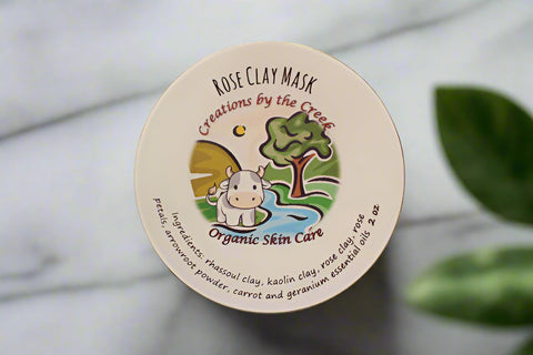 Rose Clay Mask, 2oz by Creations by the Creek