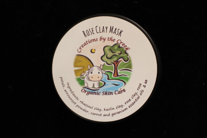 Rose Clay Mask, 2oz by Creations by the Creek