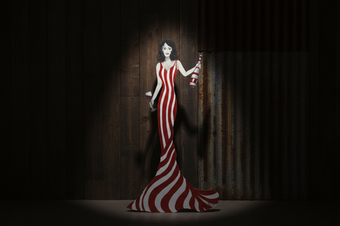 Red Stripes Card by Studio in the Pines