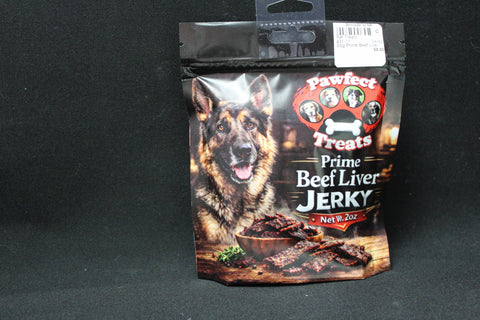 Prime Beef Liver Jerky Dog Treats by Pawfect Treats