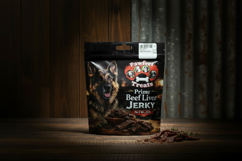 Prime Beef Liver Jerky Dog Treats by Pawfect Treats