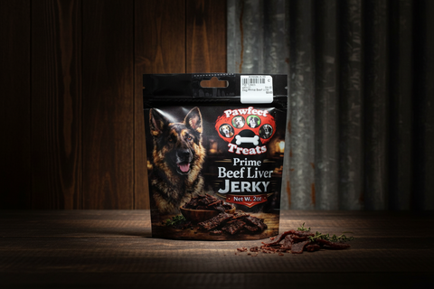 Prime Beef Liver Jerky Dog Treats by Pawfect Treats