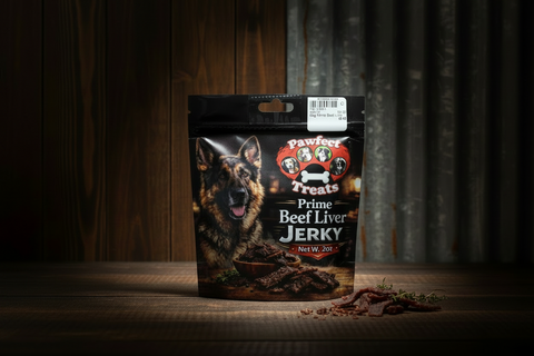 Prime Beef Liver Jerky Dog Treats by Pawfect Treats