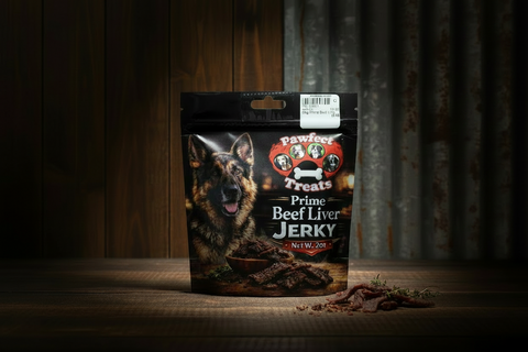 Prime Beef Liver Jerky Dog Treats by Pawfect Treats