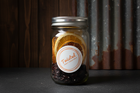Twisted Craft Cocktails Cherry Citrus Smash Infusion Jar