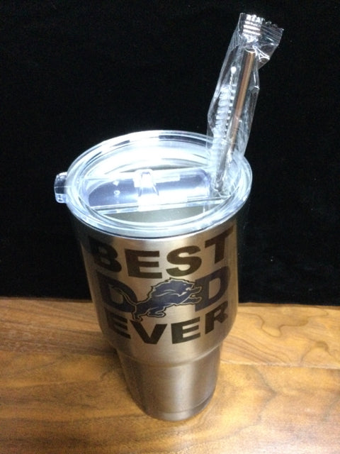 Best Dad Ever Stainless Steel tumbler by Ravaged Barn