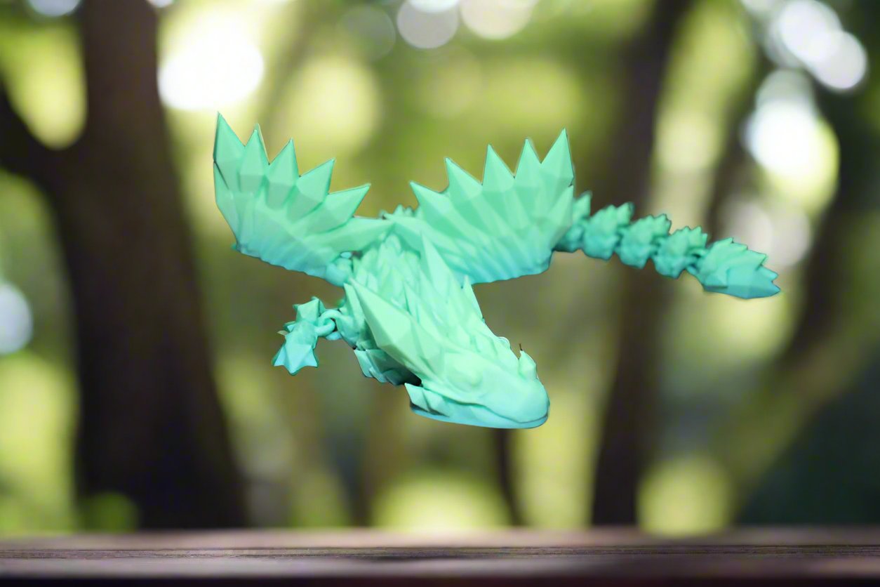 Small Green Dragon by AMLinspirations Toys