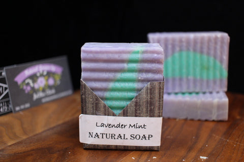 Natural Handmade Lavender Mint Soap by Joellen Clark