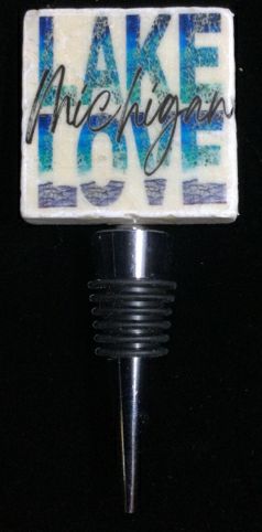 Lake Love Wine Stopper by Ravaged Barn