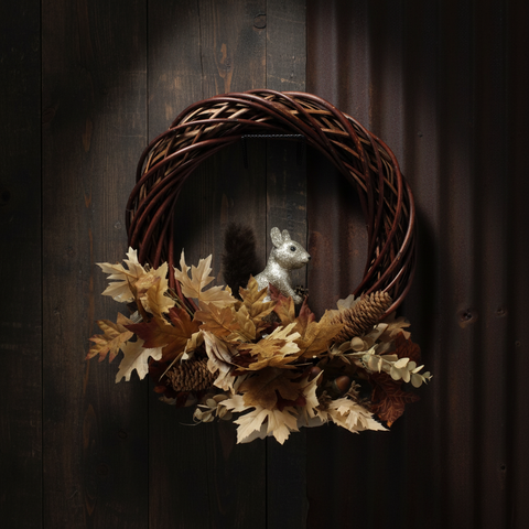 Charming Yet "Nutty" Fall Wreath