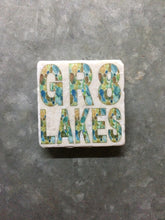 Load image into Gallery viewer, Great Lakes Stone Pattern Magnet Tile by Ravaged Barn
