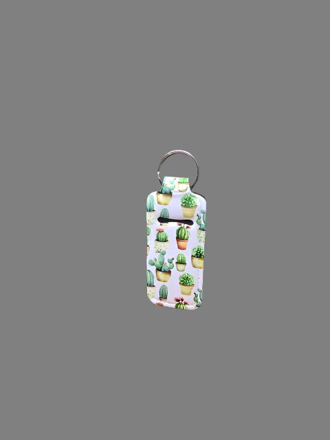 Cactus Print Lip Balm Keychain by Almosta Bee Farm