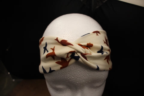 Birds Soft Stretch Twist Headband - Child