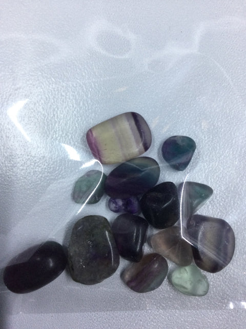 Mixed Flourite Tumbles by Pirate Booty and Crystal Treasures