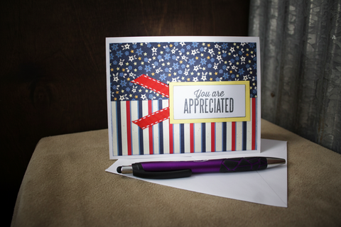 You Are Appreciated Patriotic Card