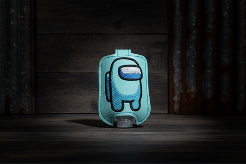 Spaceman  Handmade Vinyl Hand Sanitizer Holder – Stitching Critters