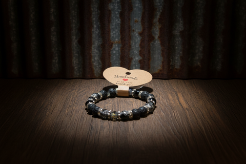 Black Lava Stone Diffuser Bracelet by The Diffuser Bracelet Boutique