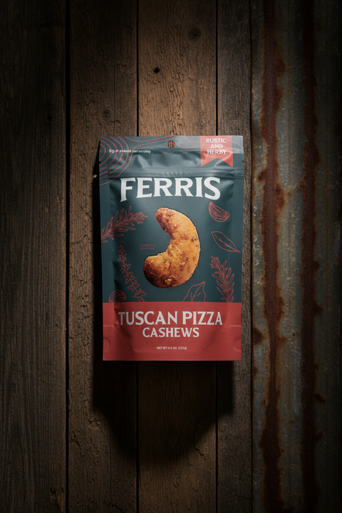 Tuscan Pizza Cashews 4.5 oz.