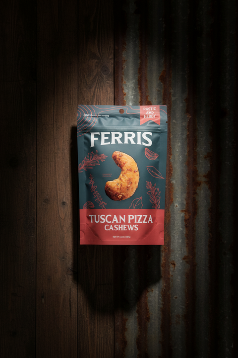 Tuscan Pizza Cashews 4.5 oz.