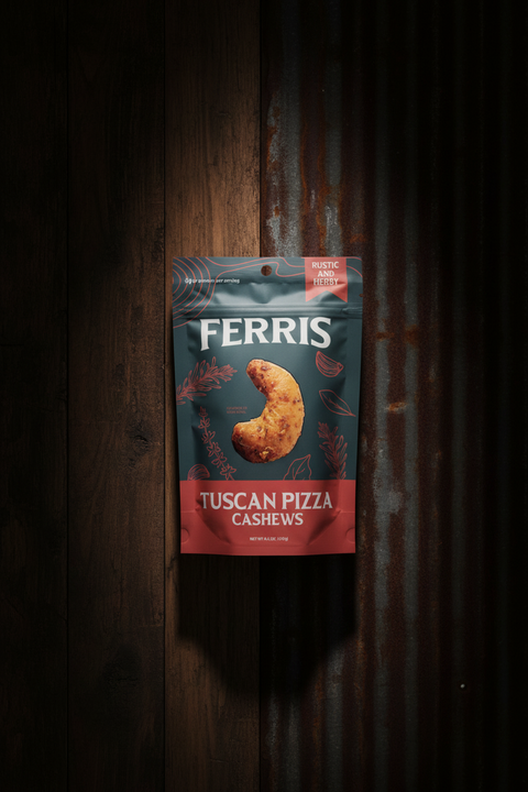 Tuscan Pizza Cashews 4.5 oz.