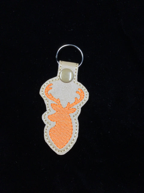 Orange Deer Key Chain by Stitching Critters