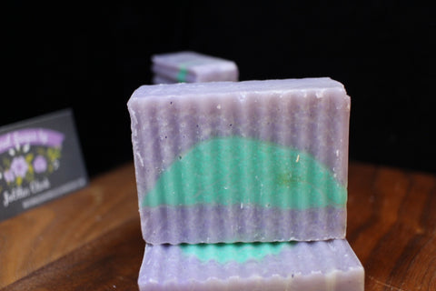 Natural Handmade Lavender Mint Soap by Joellen Clark