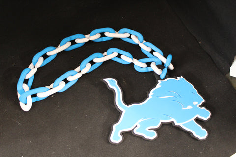 Honolulu Blue Detroit Lions Fan Chain