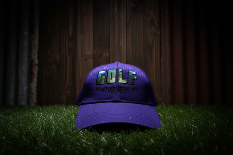 Golf or Get Out of the Way Hat – Purple