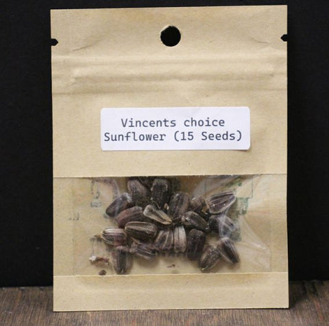 Vincent's Choice Sunflower Seeds (15) by Bigfoot Bee Co.