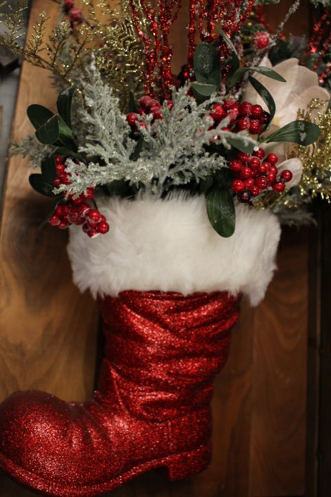 Santa Claus Boot Centerpiece