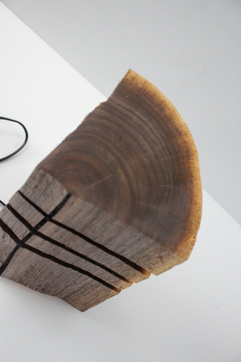 Natural Wood Glow Lamp – Stacked Dark Edition

 by Rustic Log Creations