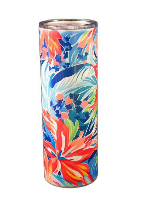Watercolor Floral 20 ounce travel cup
