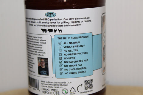 Detroit Ol' Smokey BBQ Sauce by Blue Kuna