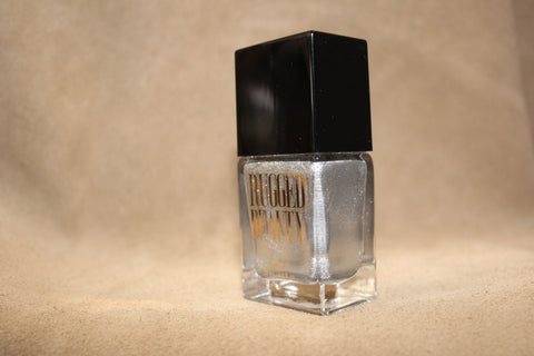Rugged Beauty Silver Shimmer Nail Polish