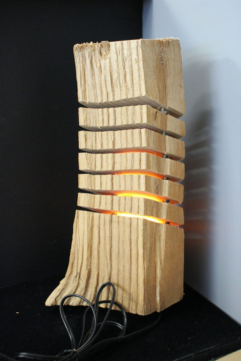 Unfinished Rustic Log Lamp Creations Decorative Pieces