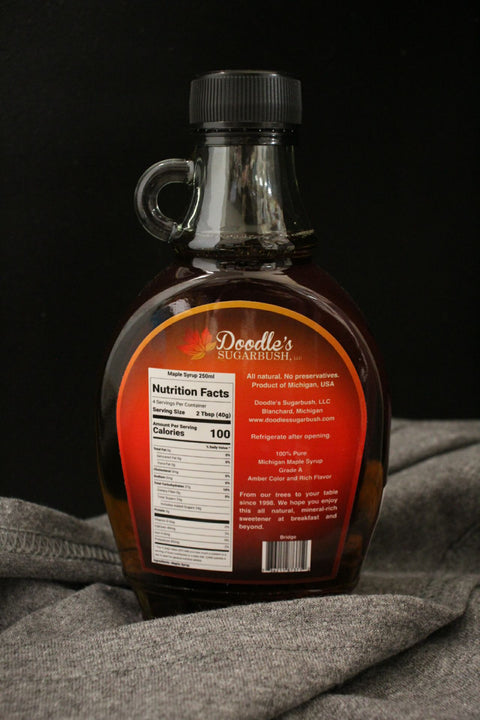 !00% Pure Maple Syrup - Mackinac Bridge Scene