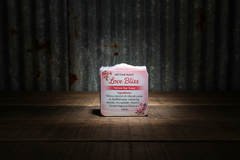 Artisan Made Love Bliss Tallow Bar Soap