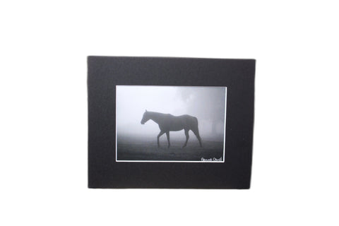 Genna Card Morning Fog Horse Print