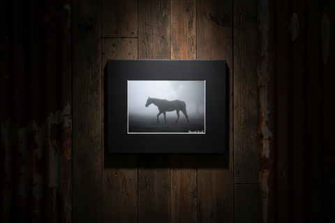Genna Card Morning Fog Horse Print