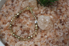 Load image into Gallery viewer, Gold Bead Cross Bracelet by Outrageously Millie
