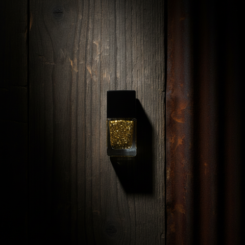 Rugged Beauty Gold Sparks Nail Polish