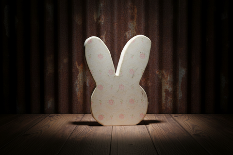 Shabby Chic Wooden Bunny – Rose Patterned Spring Décor
by Fine Crafts by Etti