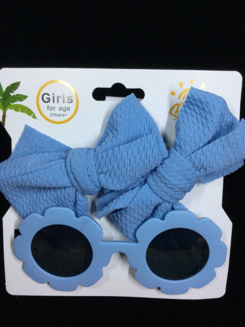 Toddler Sunglasses and Bow Clips Set by Bow-Aholic Bowtique