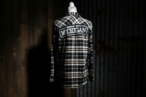 M - Made in MI Plaid Flannel Shirt by Center Road Studio