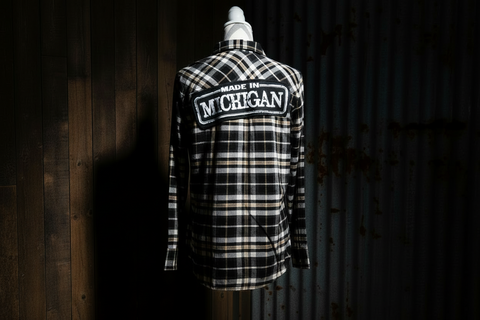 XXL - Made in MI Plaid Flannel Shirt by Center Road Studio