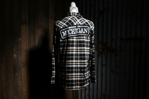 S - Made in MI Plaid Flannel Shirt by Center Road Studio