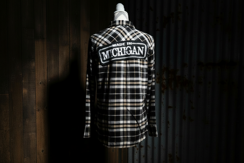 S - Made in MI Plaid Flannel Shirt by Center Road Studio